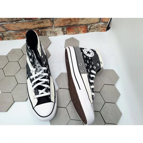 Men Sz 11.5 Converse Chuck Taylor All-Star 70s Hi Offspring Blk Paisley Bandana